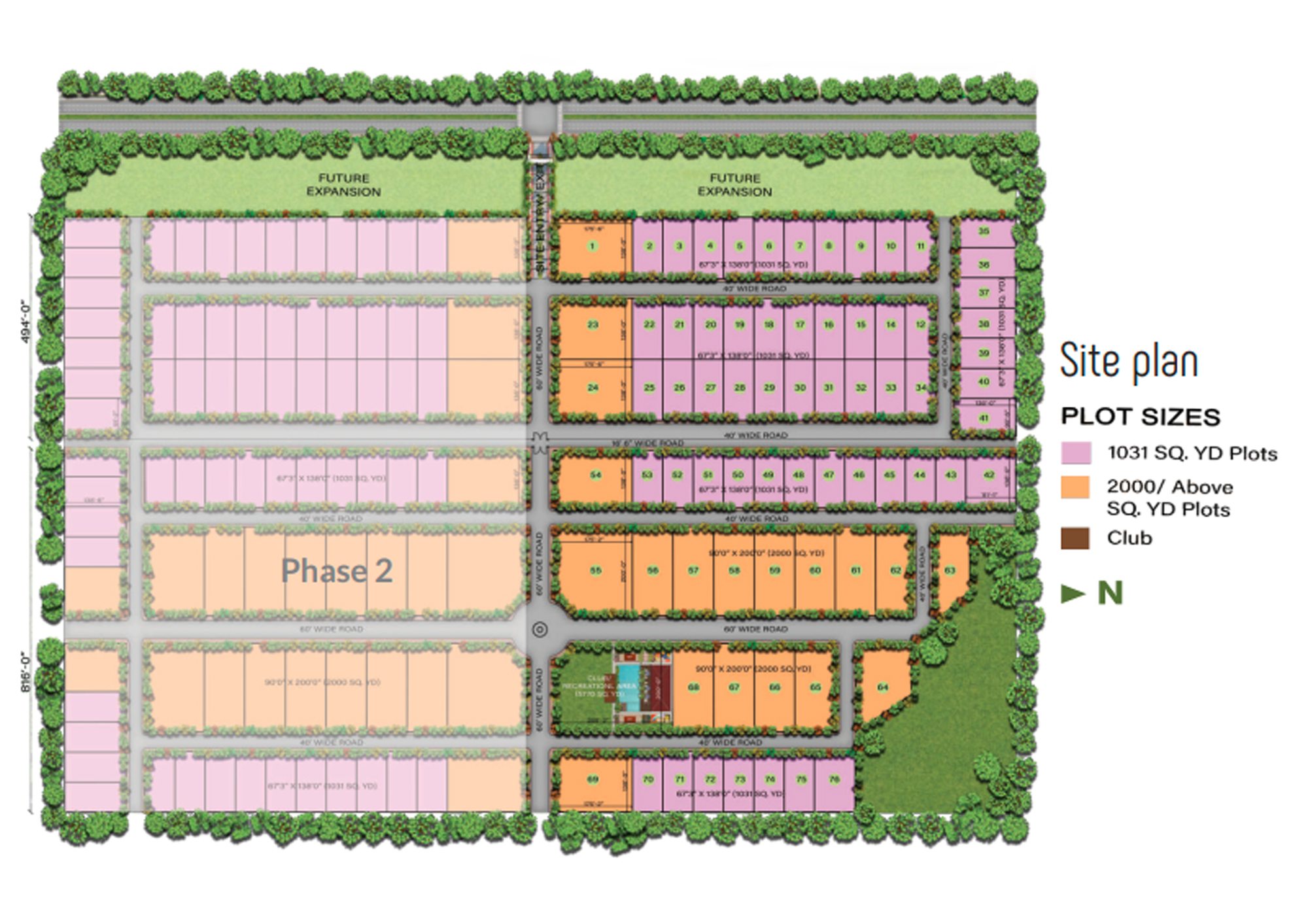 Aero Western Green Layout Plan